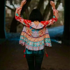 BOHO GYPSY Tie front jacket and skirt!!!